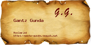 Gantz Gunda névjegykártya